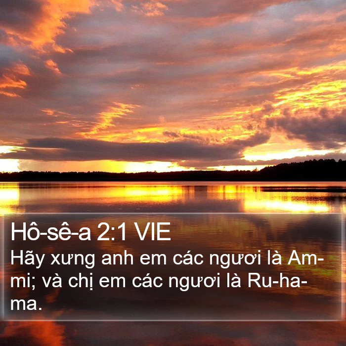 Hô-sê-a 2:1 VIE Bible Study