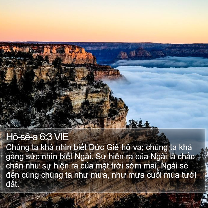 Hô-sê-a 6:3 VIE Bible Study