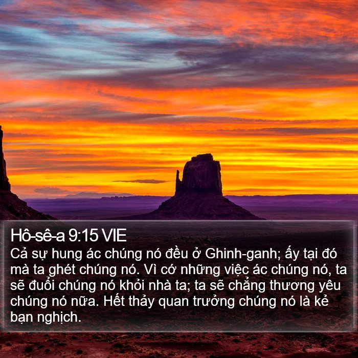 Hô-sê-a 9:15 VIE Bible Study