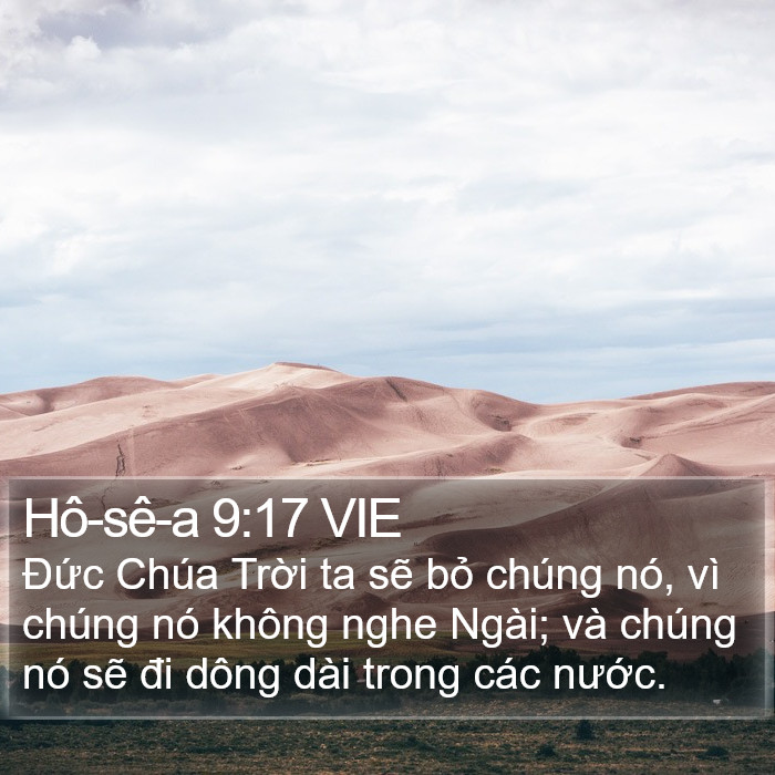 Hô-sê-a 9:17 VIE Bible Study