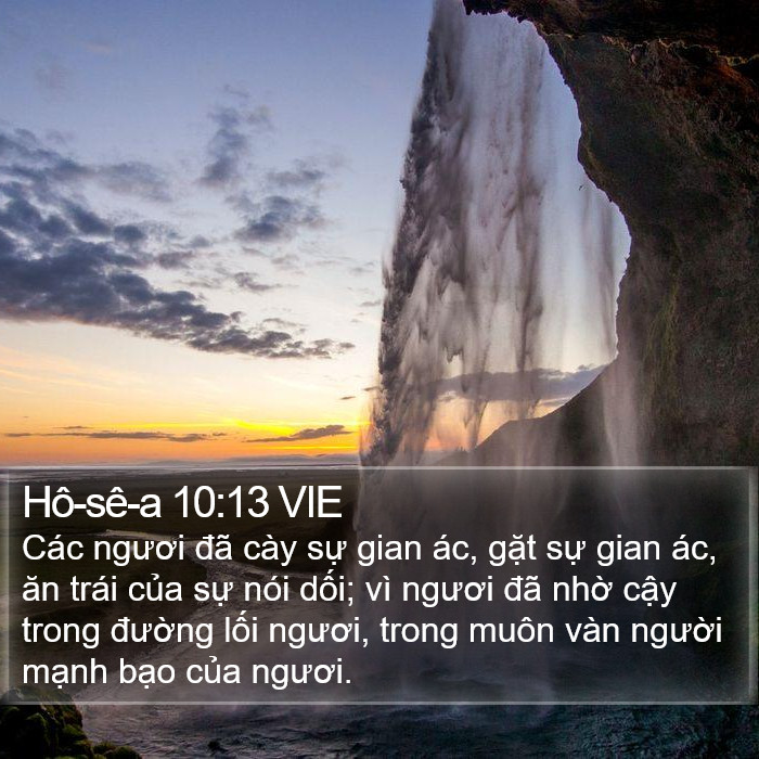 Hô-sê-a 10:13 VIE Bible Study