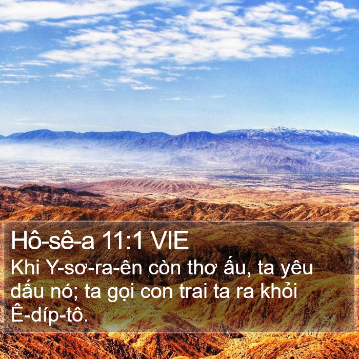 Hô-sê-a 11:1 VIE Bible Study