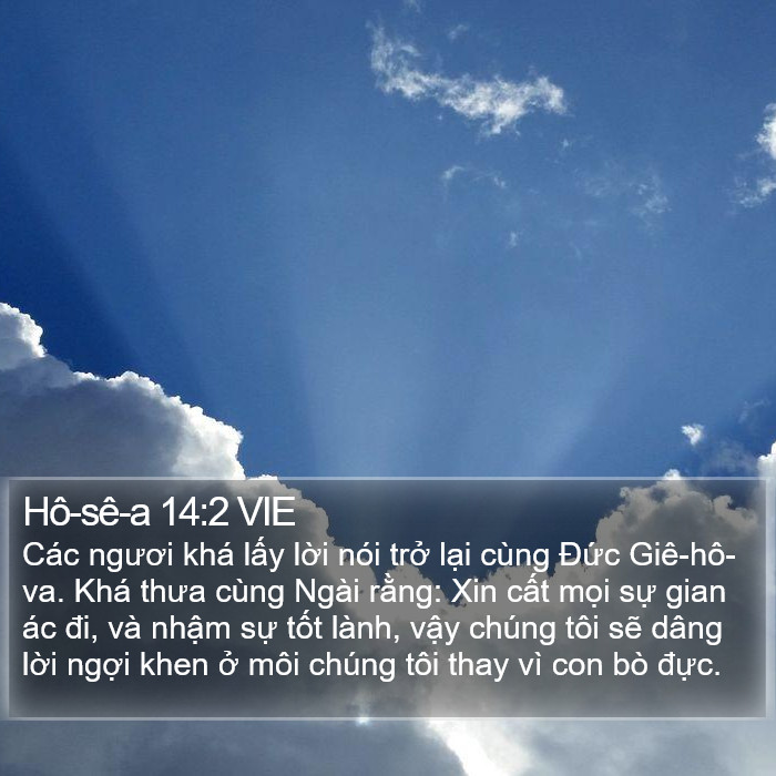 Hô-sê-a 14:2 VIE Bible Study