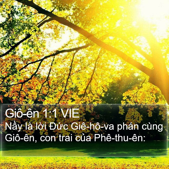 Giô-ên 1:1 VIE Bible Study