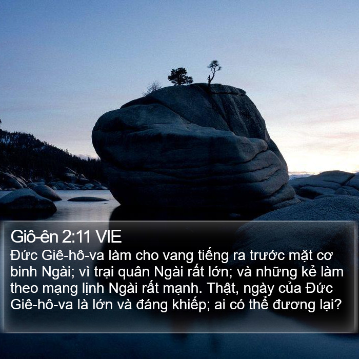 Giô-ên 2:11 VIE Bible Study