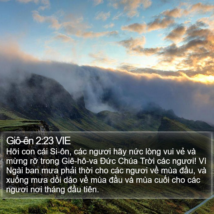 Giô-ên 2:23 VIE Bible Study