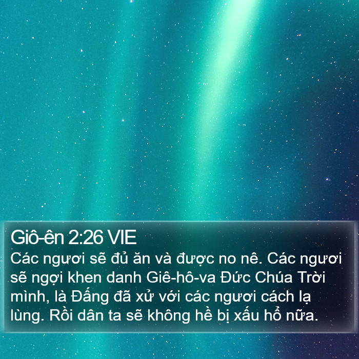 Giô-ên 2:26 VIE Bible Study