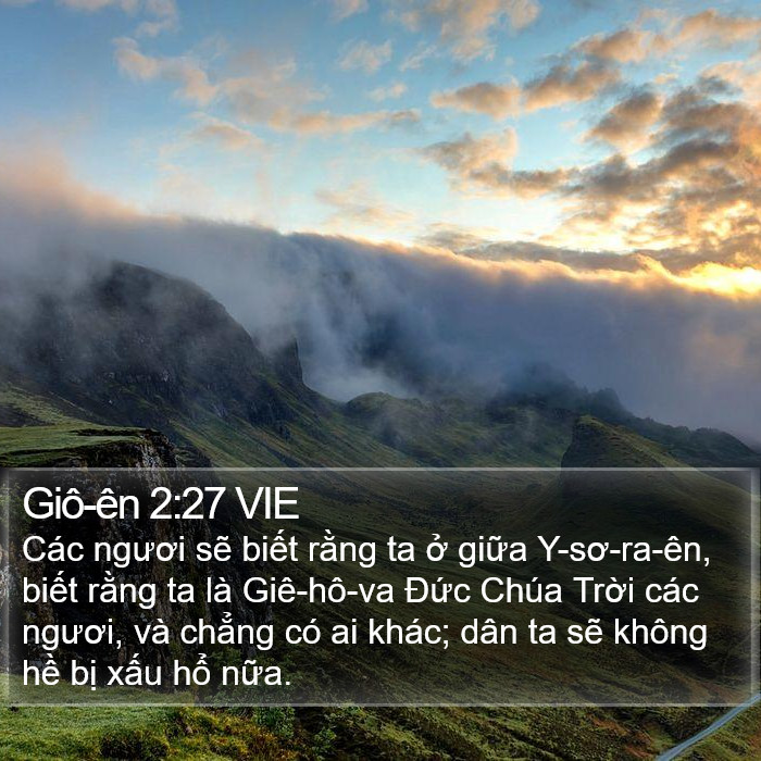Giô-ên 2:27 VIE Bible Study