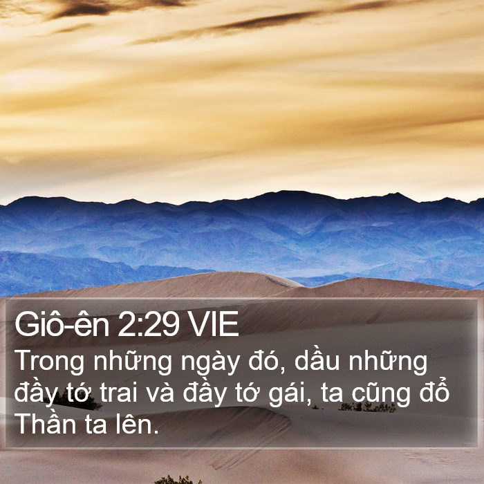 Giô-ên 2:29 VIE Bible Study