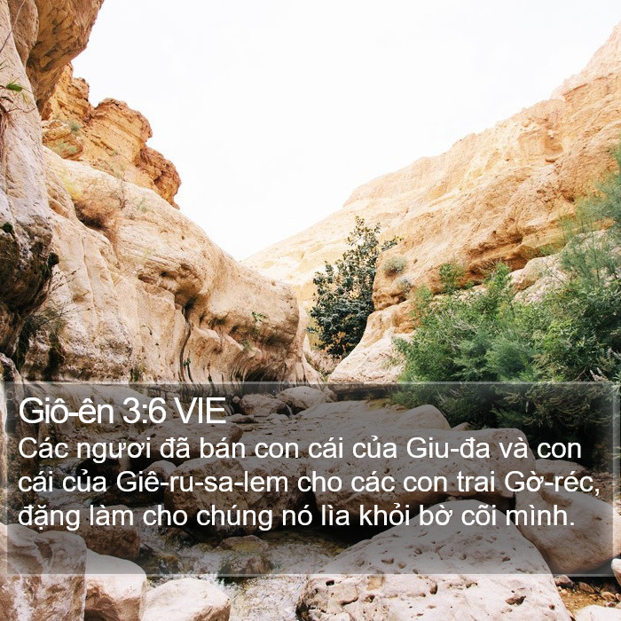 Giô-ên 3:6 VIE Bible Study