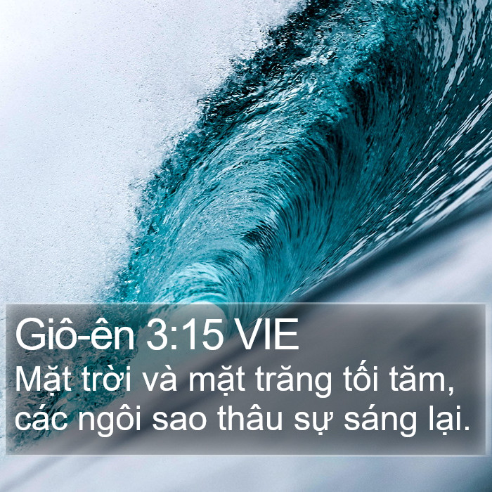 Giô-ên 3:15 VIE Bible Study