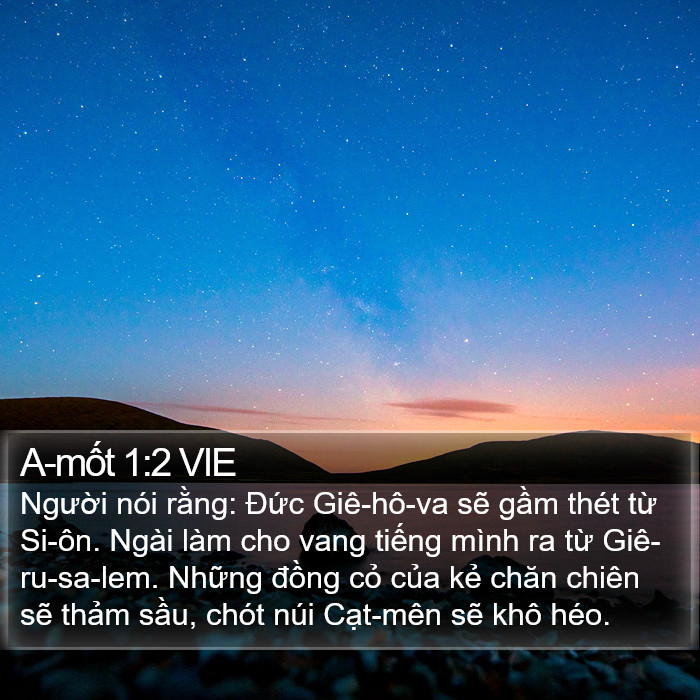 A-mốt 1:2 VIE Bible Study