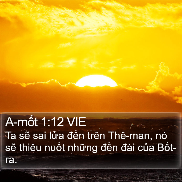 A-mốt 1:12 VIE Bible Study