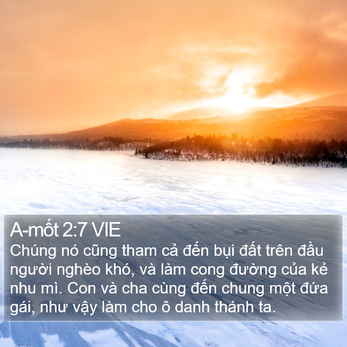 A-mốt 2:7 VIE Bible Study