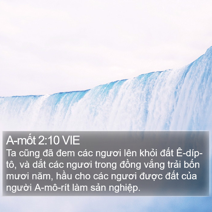 A-mốt 2:10 VIE Bible Study