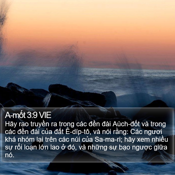 A-mốt 3:9 VIE Bible Study