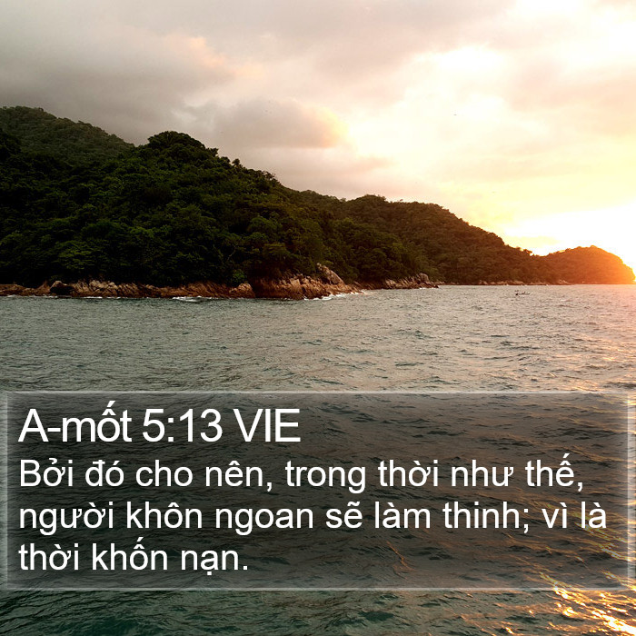 A-mốt 5:13 VIE Bible Study