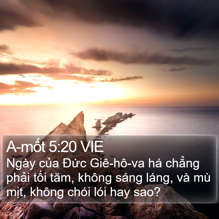 A-mốt 5:20 VIE Bible Study