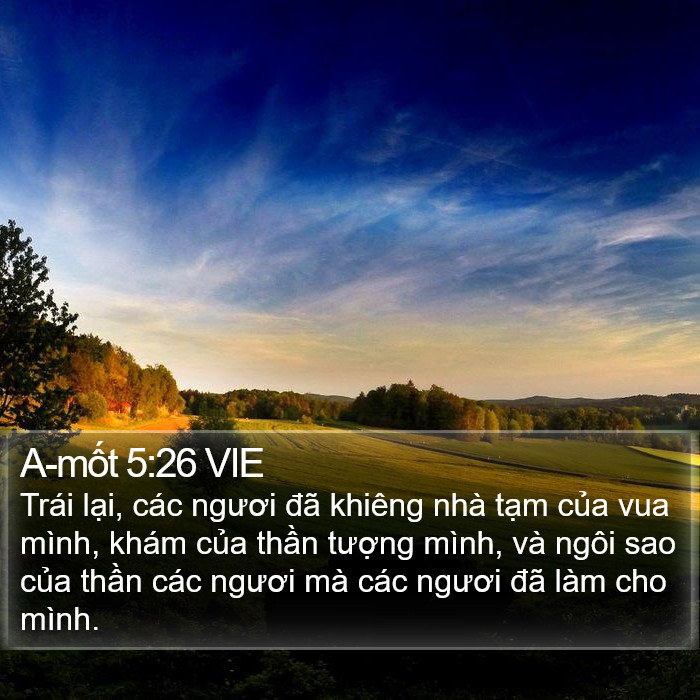 A-mốt 5:26 VIE Bible Study