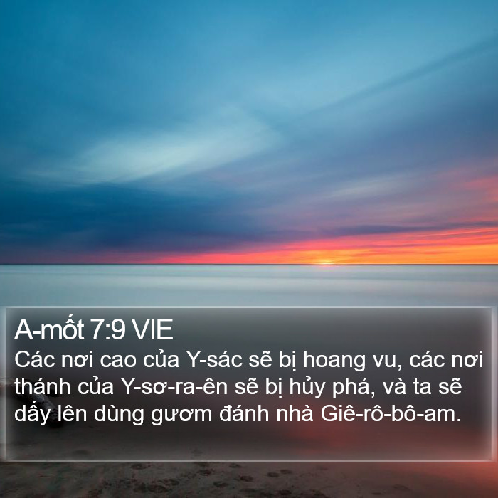 A-mốt 7:9 VIE Bible Study