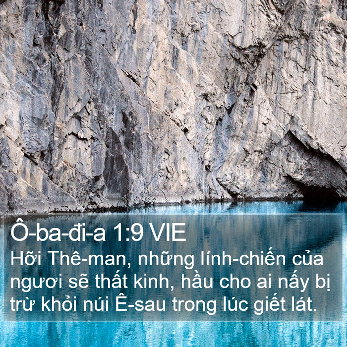 Ô-ba-đi-a 1:9 VIE Bible Study