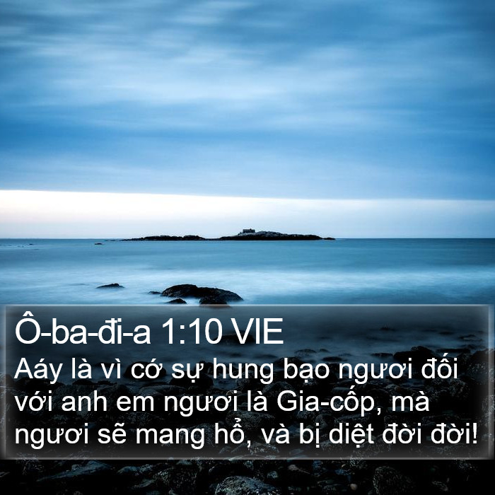 Ô-ba-đi-a 1:10 VIE Bible Study