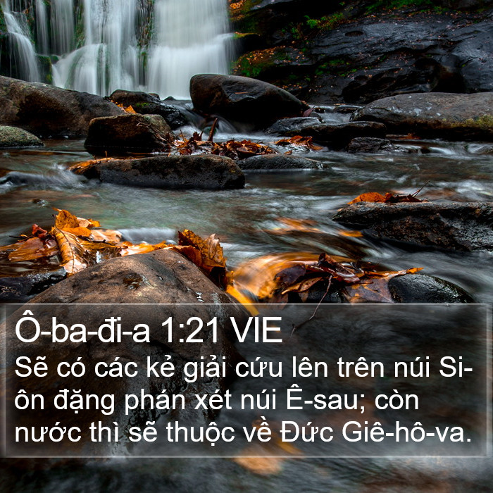 Ô-ba-đi-a 1:21 VIE Bible Study