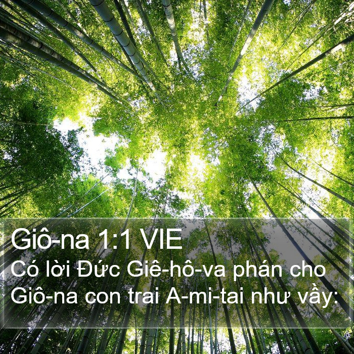 Giô-na 1:1 VIE Bible Study