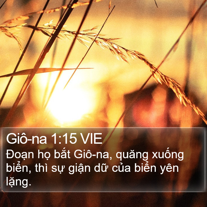 Giô-na 1:15 VIE Bible Study