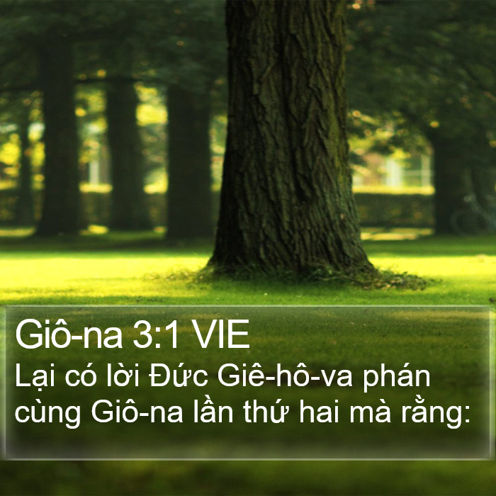 Giô-na 3:1 VIE Bible Study