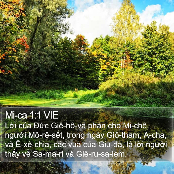 Mi-ca 1:1 VIE Bible Study