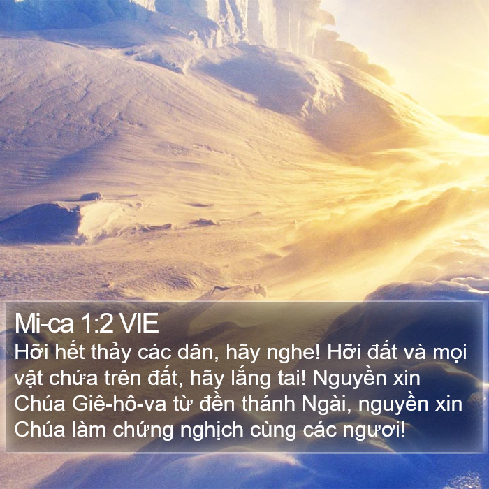 Mi-ca 1:2 VIE Bible Study