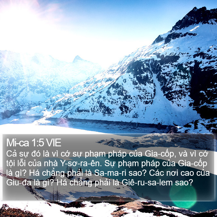 Mi-ca 1:5 VIE Bible Study