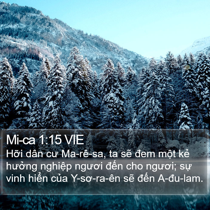 Mi-ca 1:15 VIE Bible Study