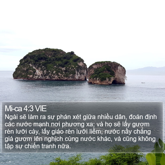 Mi-ca 4:3 VIE Bible Study