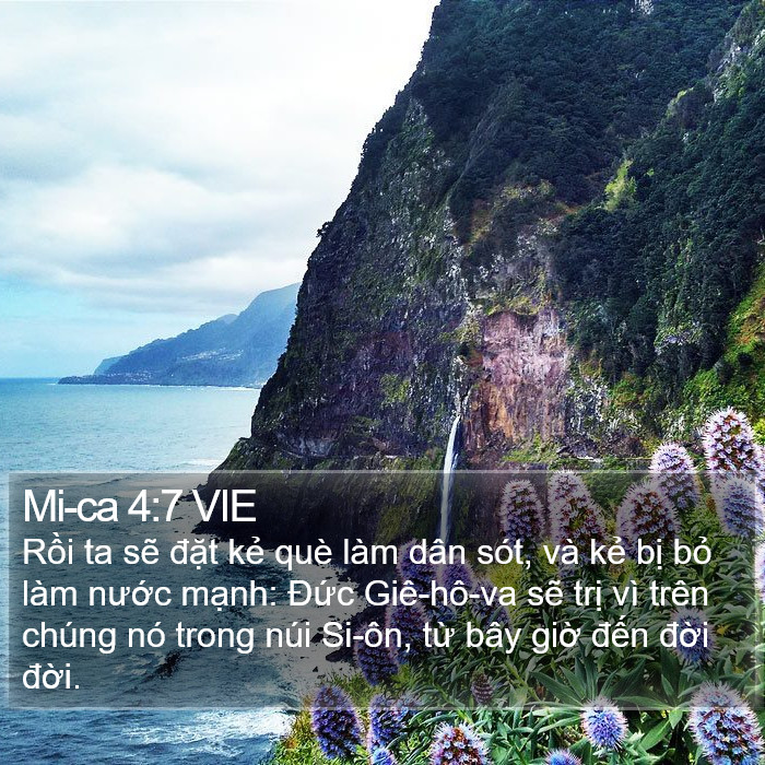 Mi-ca 4:7 VIE Bible Study