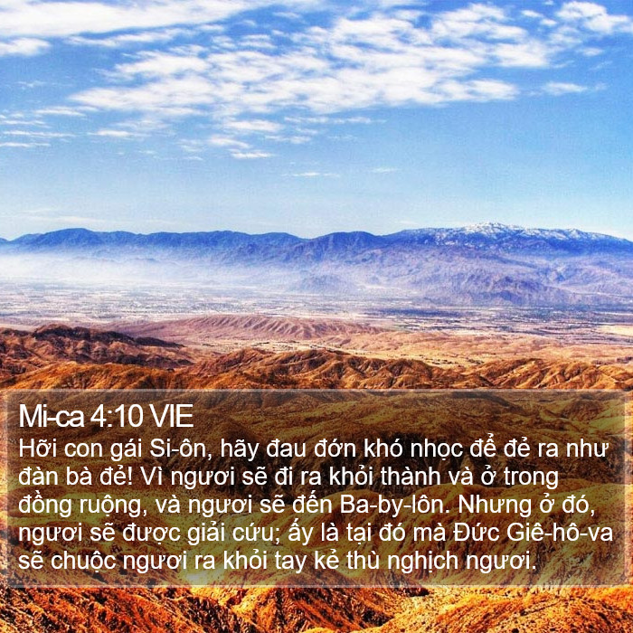 Mi-ca 4:10 VIE Bible Study