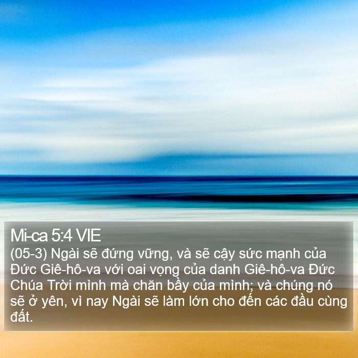 Mi-ca 5:4 VIE Bible Study