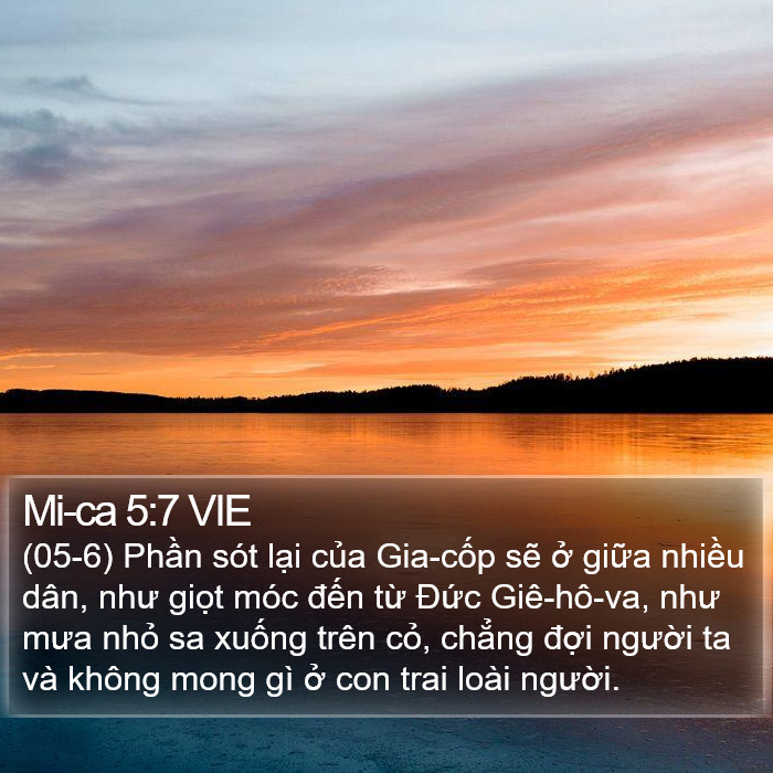 Mi-ca 5:7 VIE Bible Study