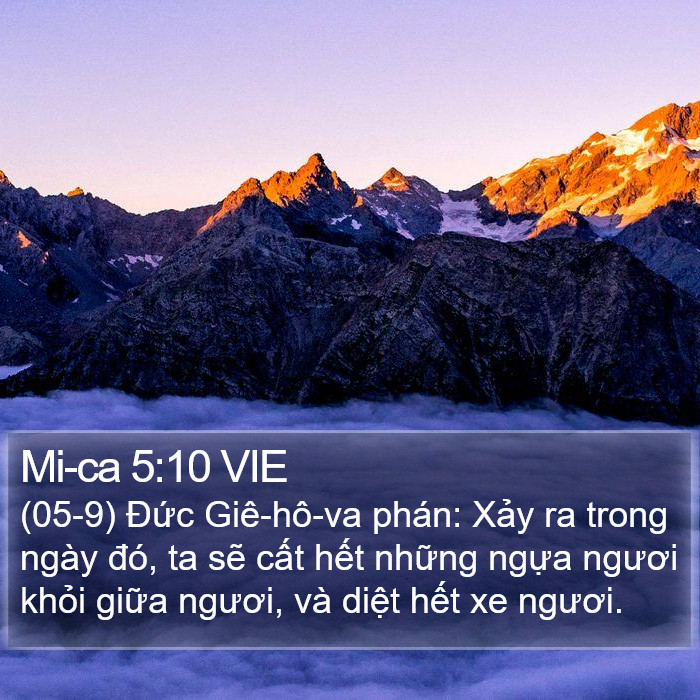 Mi-ca 5:10 VIE Bible Study