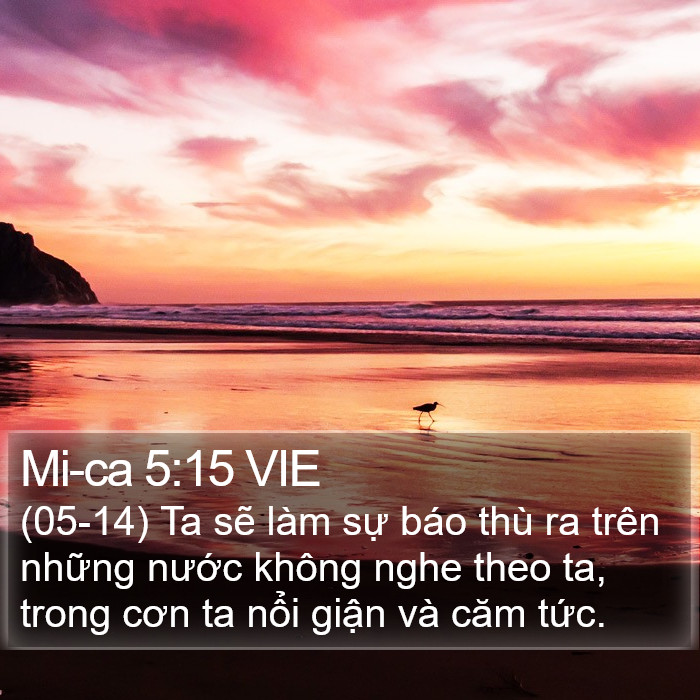 Mi-ca 5:15 VIE Bible Study