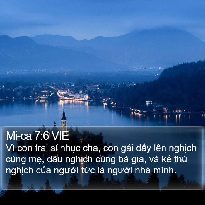 Mi-ca 7:6 VIE Bible Study