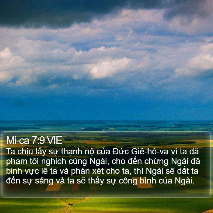 Mi-ca 7:9 VIE Bible Study