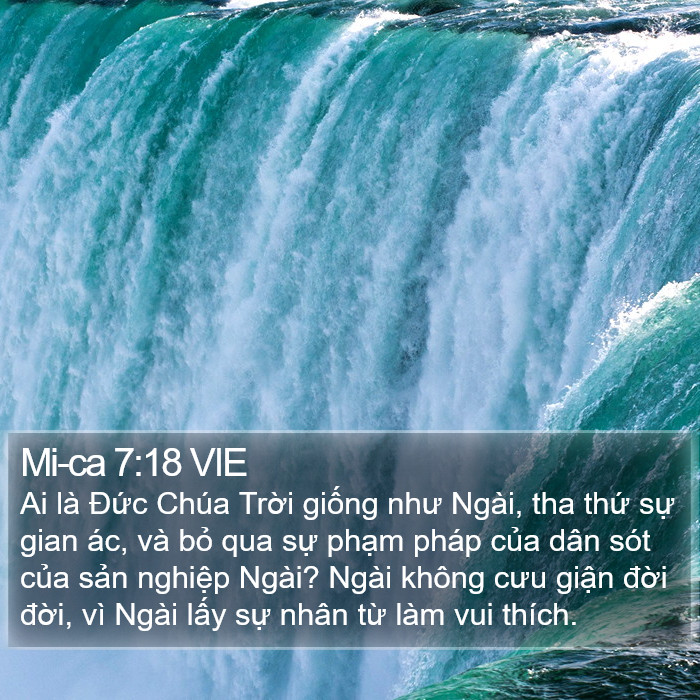 Mi-ca 7:18 VIE Bible Study