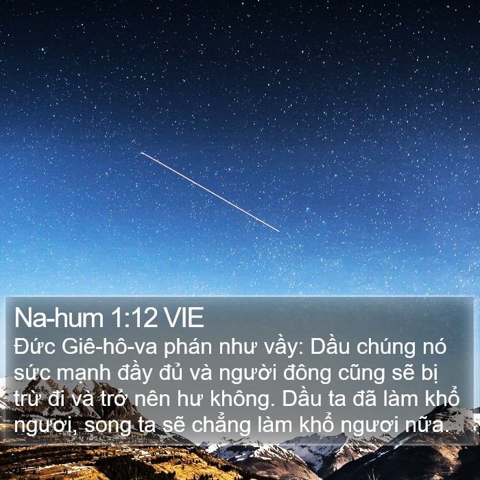 Na-hum 1:12 VIE Bible Study