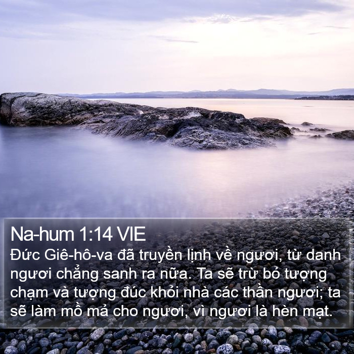 Na-hum 1:14 VIE Bible Study