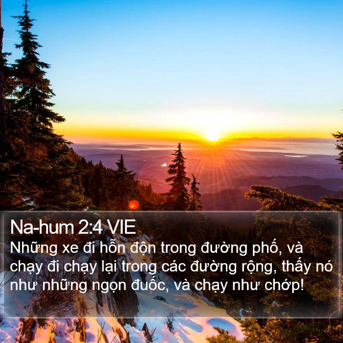 Na-hum 2:4 VIE Bible Study