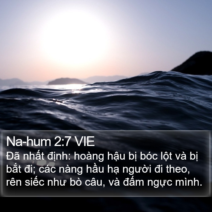 Na-hum 2:7 VIE Bible Study