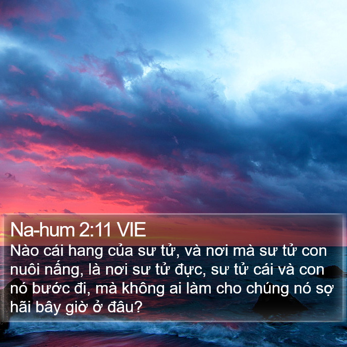 Na-hum 2:11 VIE Bible Study