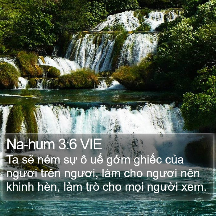 Na-hum 3:6 VIE Bible Study